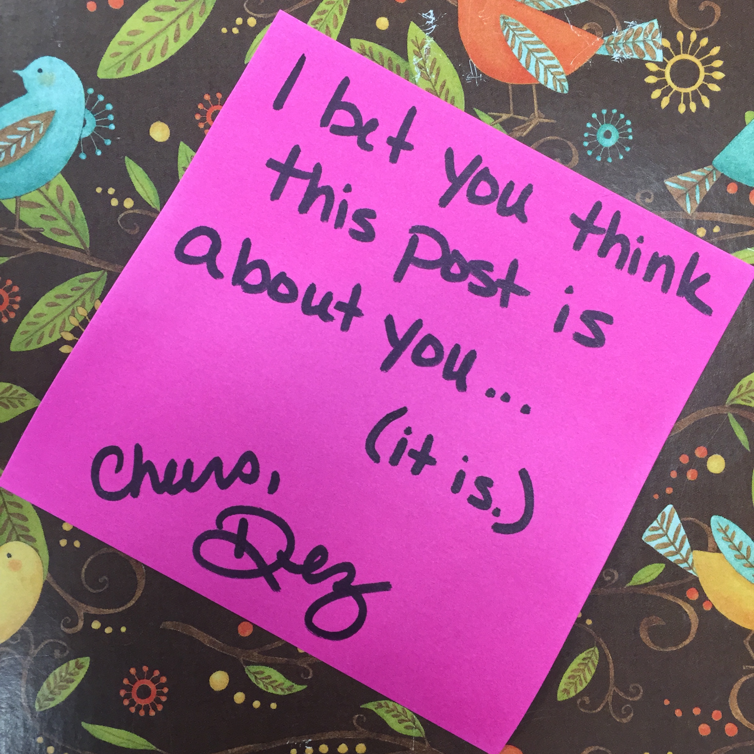A Thank You… To You.